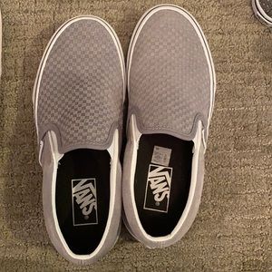 Gray vans size 7 like new